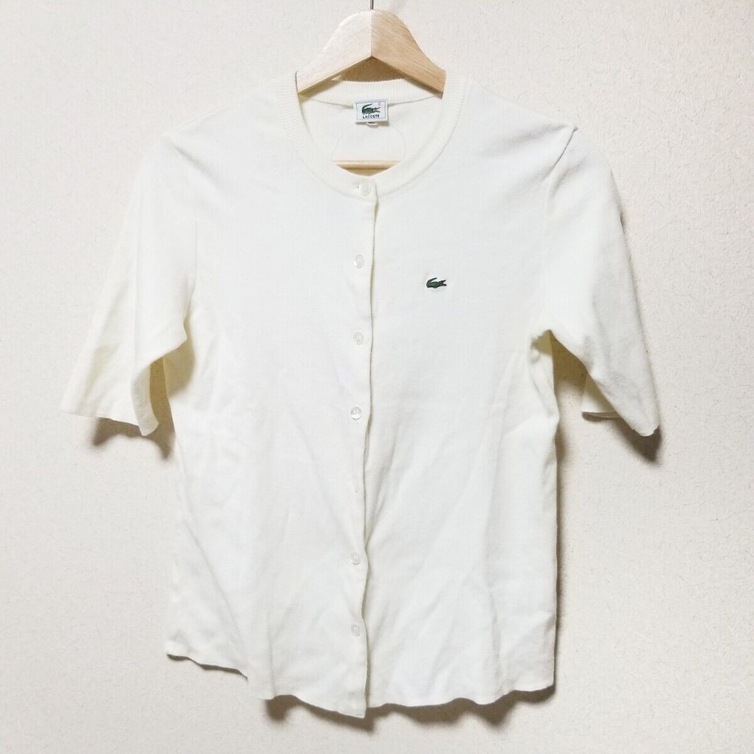 Auth Lacoste White Womens Cardigan: Auth Lacoste White Womens Cardigan Condition: Pre-owned Brand: Lacoste Style: Cardigan Color: White Material: Please see the photo of the quality tag ConditionRank: 6 Department: Womens <