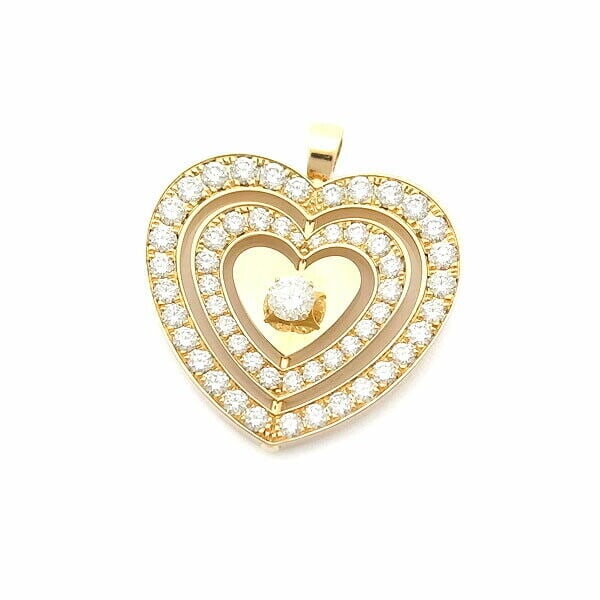 Escada Love In Motion Pendant Full: Escada Love In Motion Pendant Full Pave Diamond K18Yg Condition: Pre-owned Brand: Escada Country: Japan Main Stone: Diamond Metal: Yellow Gold Metal Purity: K18 Style: Pendant Top <br