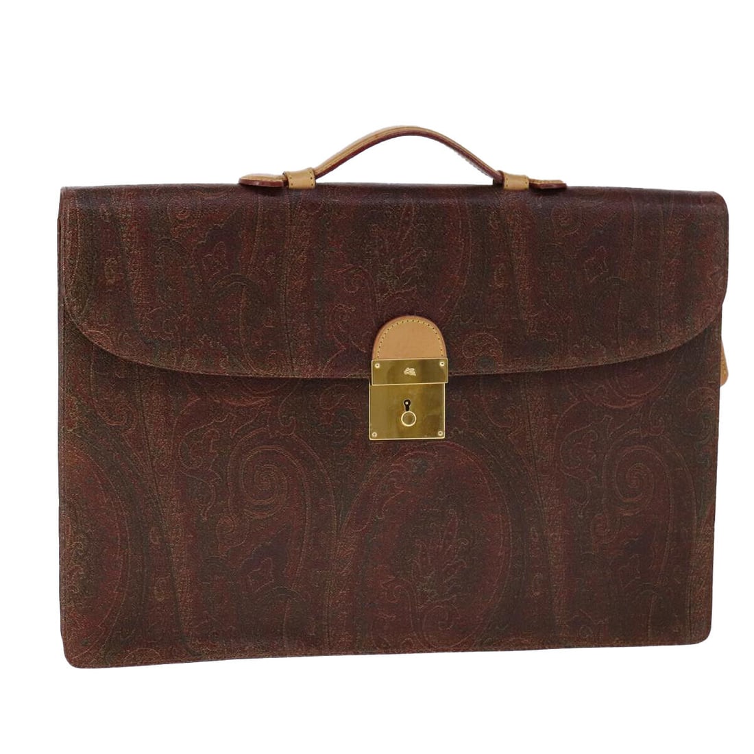 ETRO Business Bag PVC Leather Brown: ETRO Business Bag PVC Leather Brown Auth am7333 Condition: Pre-owned Brand: ETRO Style: Business Bag Material: PVC Leather Exterior Color: Brown Size: See Description Bag Height: 11.0inch