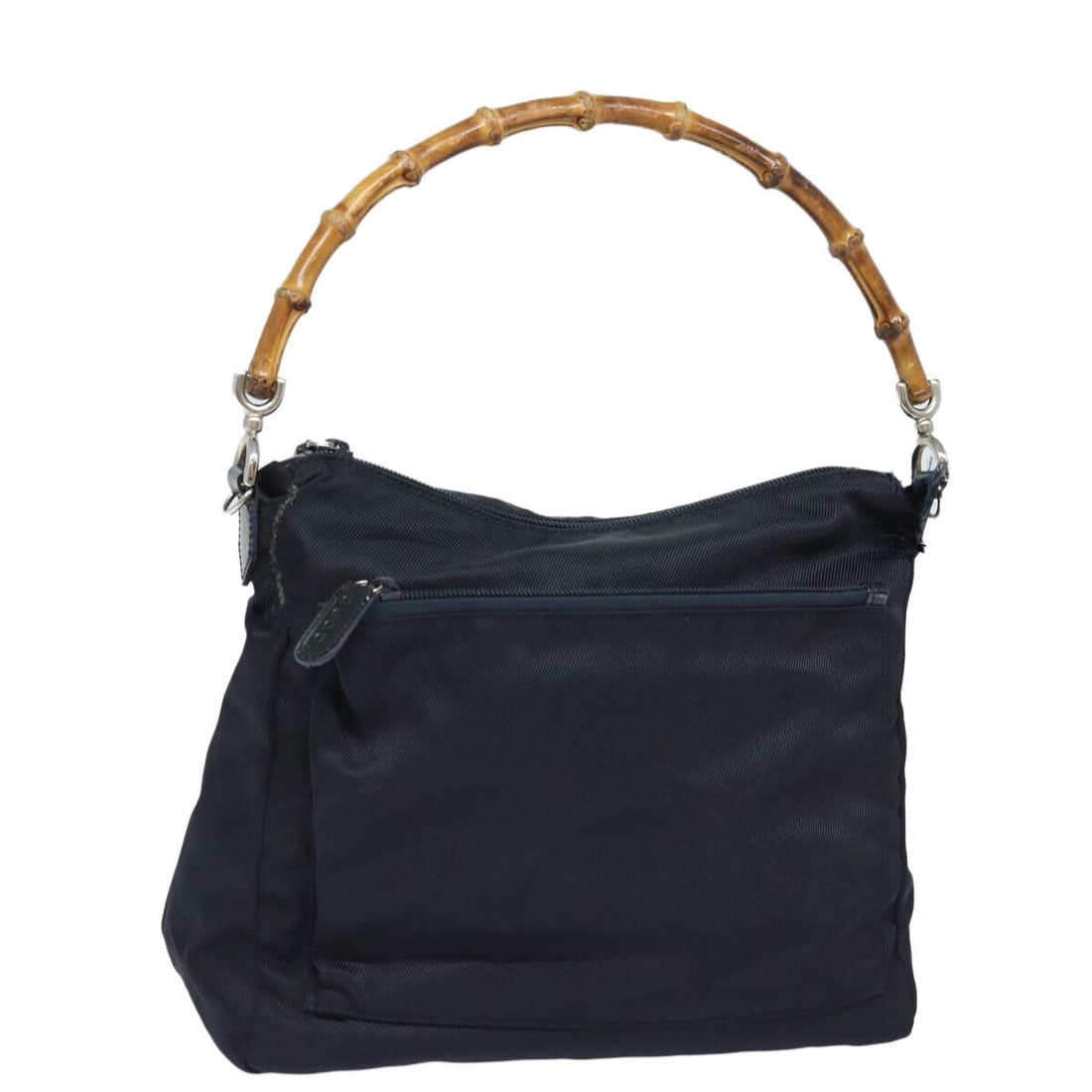 GUCCI Bamboo Hand Bag Nylon Black (1 of 10)