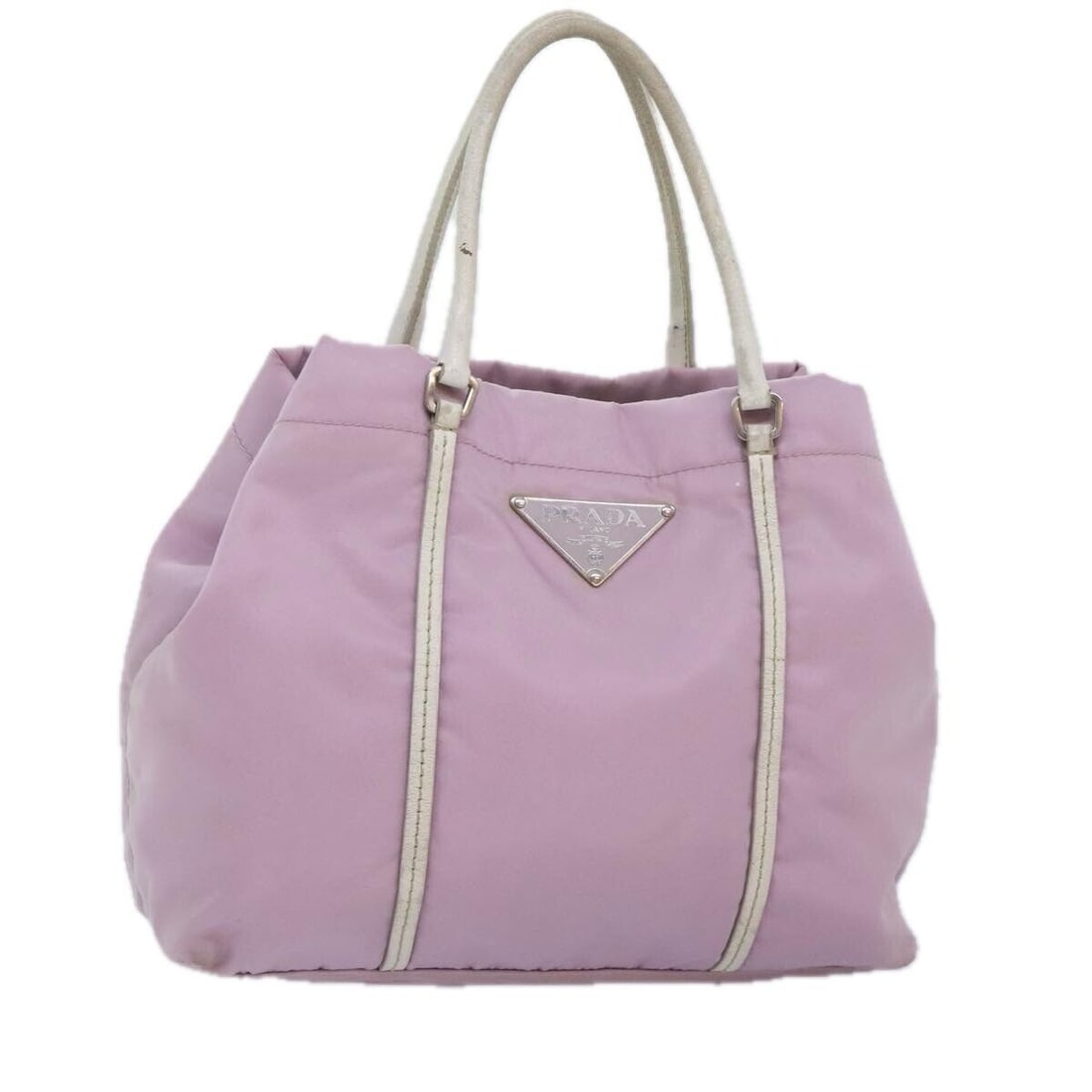 PRADA Hand Bag Nylon Pink Silver (1 of 10)