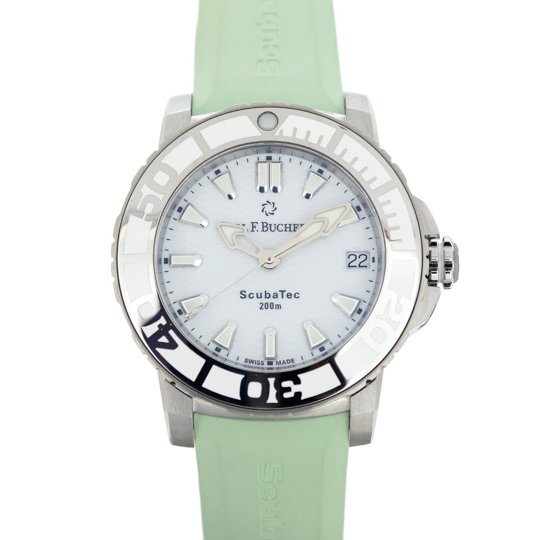 Carl F. Bucherer Patrabi Scuba Tech: Carl F. Bucherer Patrabi Scuba Tech 10634.23 watch Condition: Pre-owned Brand: Carl F. Bucherer Style: Watches Department: Movement: Mechanical Automatic Band Material: rubber Metal: Un