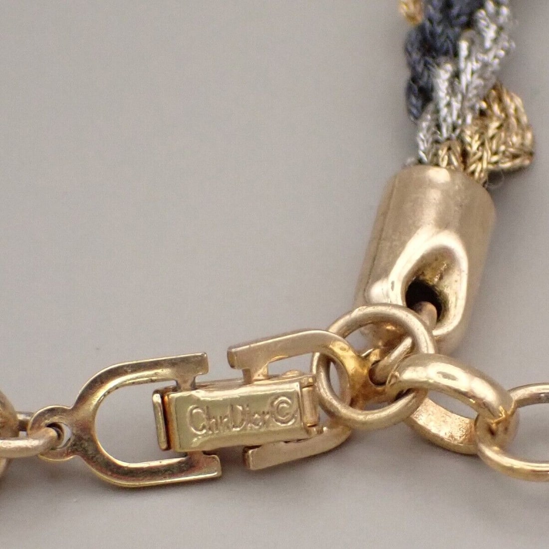 CHRISTIAN DIOR CD Logo Twisted Tricolor (1 of 9)