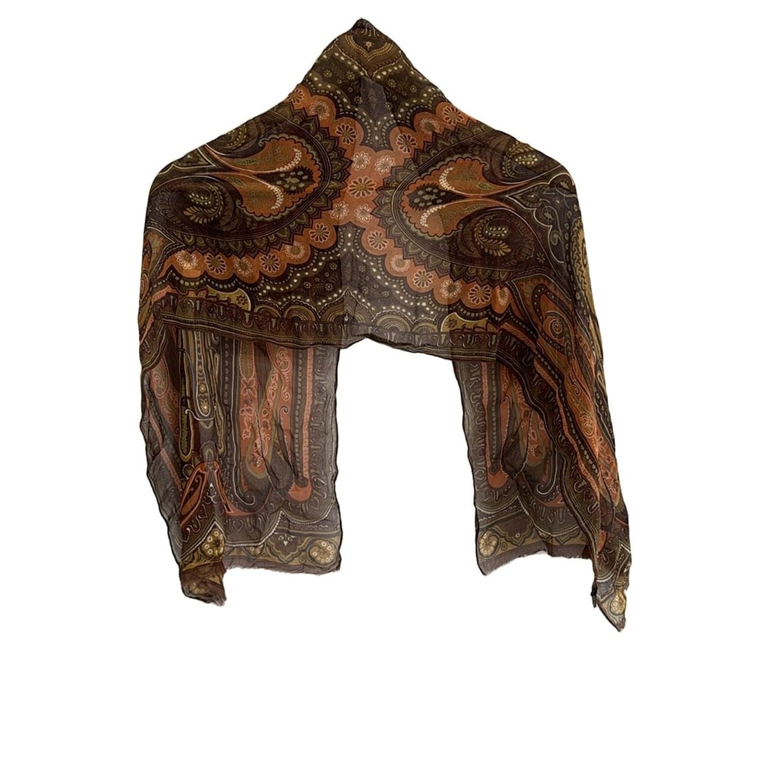 Auth ETRO - Dark Brown Light: Auth ETRO - Dark Brown Light Brown Multi Scarf Condition: Pre-owned Brand: ETRO Style: Scarf Color: Dark Brown, Light Brown, Multi ConditionRank: 8 Type: Scarf SKU no: RBJ22667