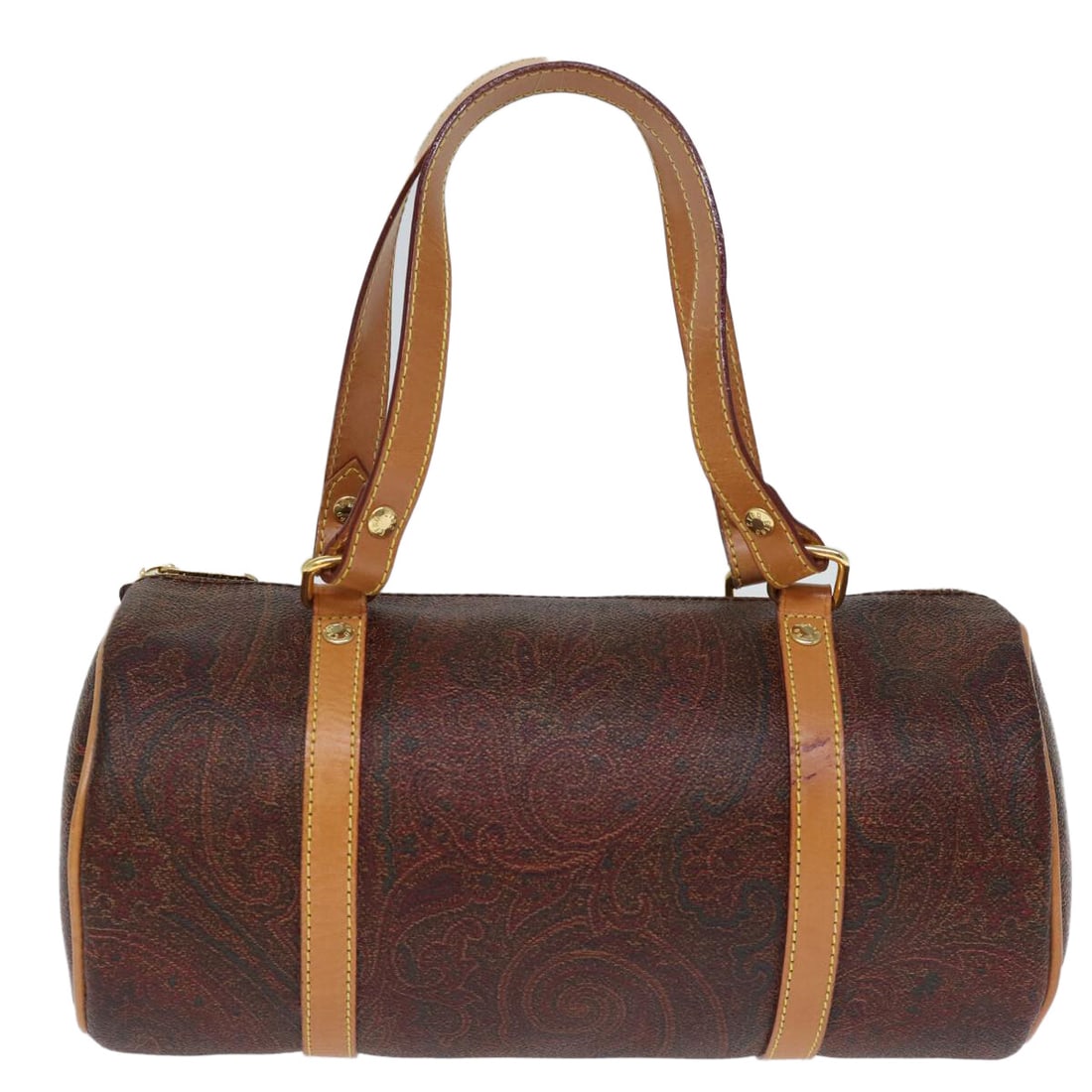 ETRO Paisley Hand Bag PVC Leather: ETRO Paisley Hand Bag PVC Leather Brown Auth am6106 Condition: Pre-owned Brand: ETRO Style: Hand Bag Material: PVC Leather Exterior Color: Brown Size: See Description Bag Height: 4.7inch(