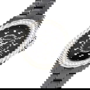 Authentic CHANEL J12 33mm Ceramic D: Authentic CHANEL J12 33mm Ceramic D 12P H6419 ceramic Quartz #270-003-938-1986 Condition: Pre-owned Brand: CHANEL Color: Dial Colors: Black Diamond Material: Case: ceramic Bracelet: ceramic Department