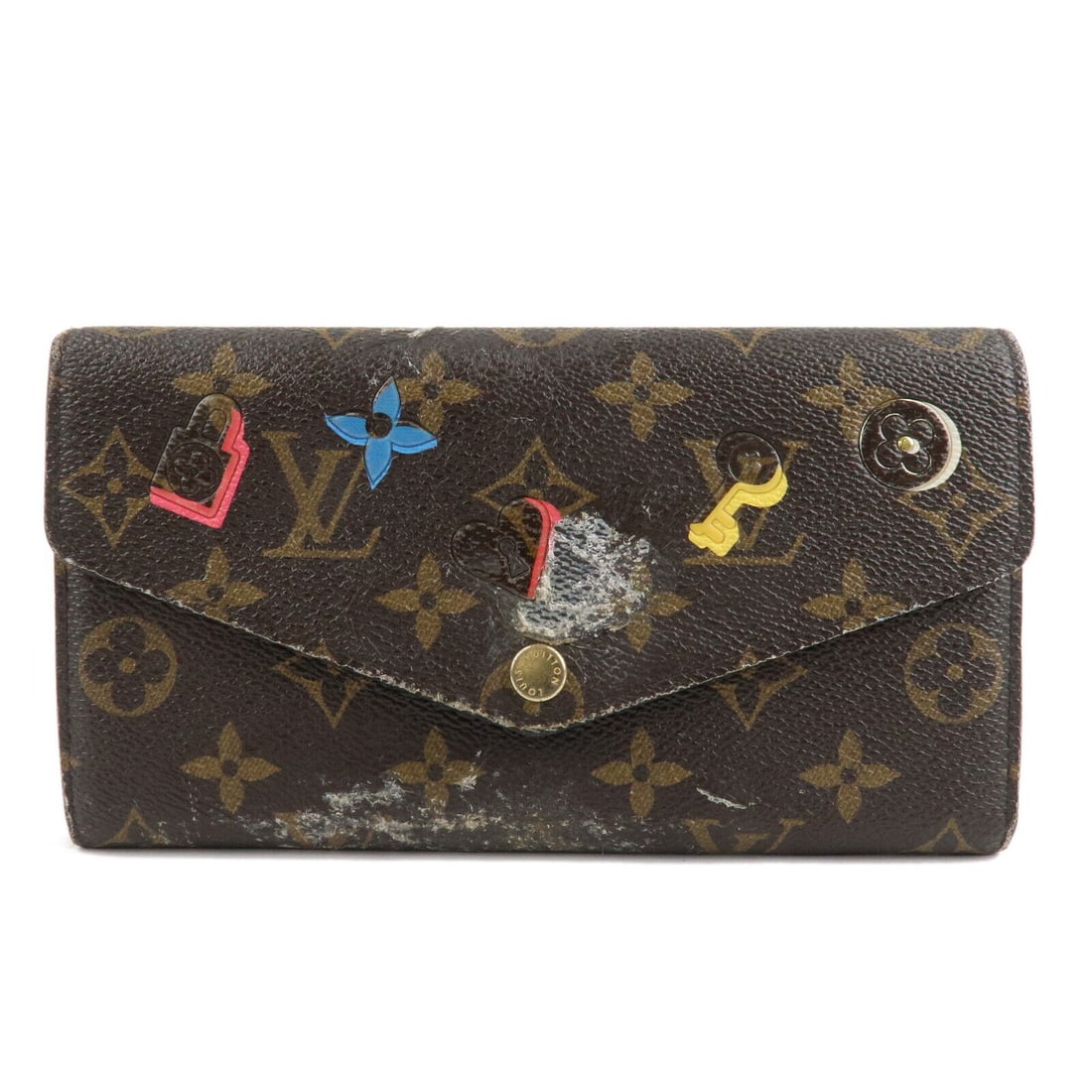 Auth Louis Vuitton Monogram Lovelock Portefeuille (1 of 9)