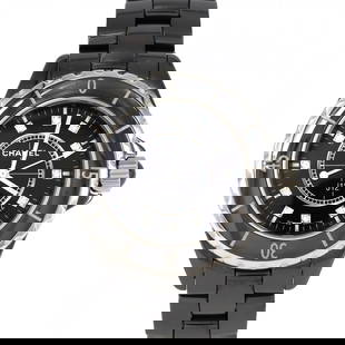 Authentic CHANEL J12 33mm Ceramic 12P: Authentic CHANEL J12 33mm Ceramic 12P H1625 ceramic Quartz #230-000-005-9441 Condition: Pre-owned Brand: CHANEL Color: Dial Colors: Black Diamond Material: Case: ceramic Bracelet: ceramic Department: