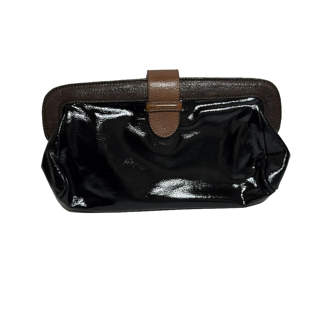 Auth MARNI - Black Dark Brown: Auth MARNI - Black Dark Brown Brown Patent Leather Leather Clutch Bag Condition: Pre-owned Brand: MARNI Style: Clutch Bag Exterior Color: Black, Dark Brown, Brown Exterior Material: Patent Leather, Le