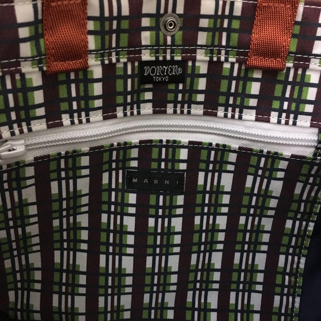 PORTER x MARNI Tote Bag Pouch: PORTER x MARNI Tote Bag Pouch Multicolor Unused Condition: New with defects Brand: PORTER x MARNI Department: Men Color: Multicolor Style: Tote Material: n/a SizeHeight Width (bottom)Girt
