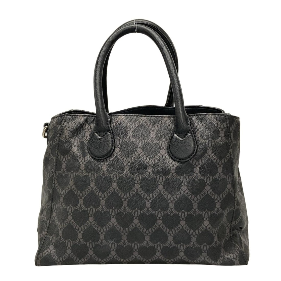 Auth ANNA SUI - Black Dark: Auth ANNA SUI - Black Dark Gray PVC Leather Handbag Condition: Pre-owned Brand: ANNA SUI Style: Handbag Exterior Color: Black, Dark Gray Exterior Material: PVC, Leather Accessories: Shoulder Strap