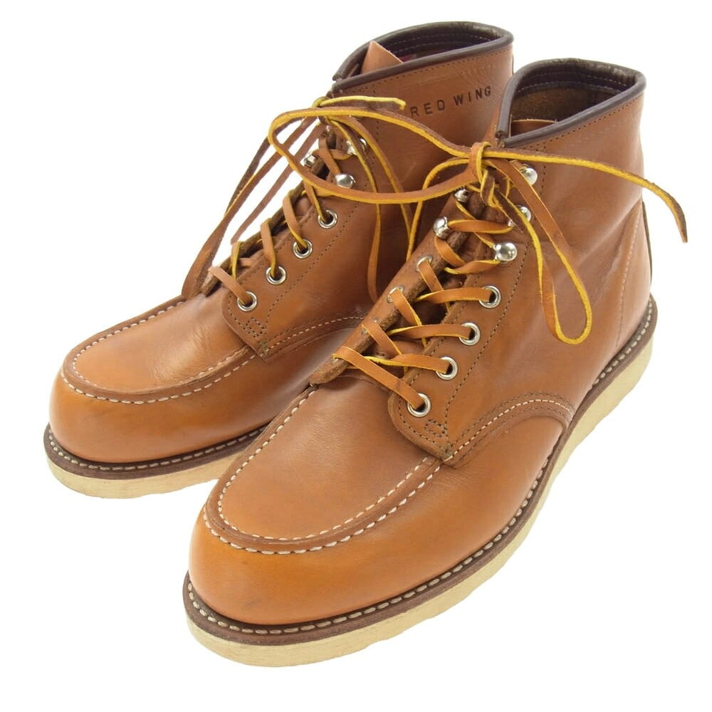 RED WING 9875 Irish Setter Square: RED WING 9875 Irish Setter Square Dog Tag Mock Toe Work Boots Light Brown Condition: Pre-owned Brand: RED WING Country: Japan SN: MOR_0820 Department: NA Type: Boot Character: Boots <
