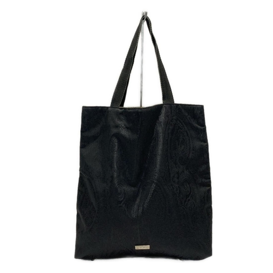 Auth ETRO - Black Nylon Tote: Auth ETRO - Black Nylon Tote Bag Condition: Pre-owned Brand: ETRO Style: Tote Bag Exterior Color: Black Exterior Material: Nylon ConditionRank: 7 Department: Women Type: Tote Bag