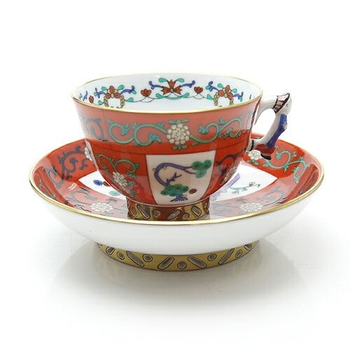 HEREND Chinoiserie Gedere Mocha Coffee Cup: HEREND Chinoiserie Gedere Mocha Coffee Cup & Saucer Mandarin Condition: Used Brand: HEREND Country: Japan SN: MOR_0820 Type: Cup & Saucer Color: multicolor Pattern: NA Original/R