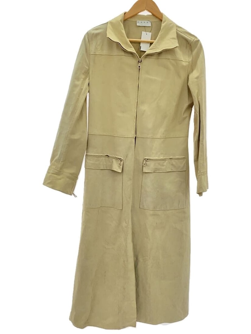 MARNI Coat 42 Leather IVO: MARNI Coat 42 Leather IVO Condition: Pre-owned - Good Brand: MARNI Country: Japan SN: MOR_0820 Size: NA Jacket/Coat Length: normal Accents: NA Department: Men Style: Jac