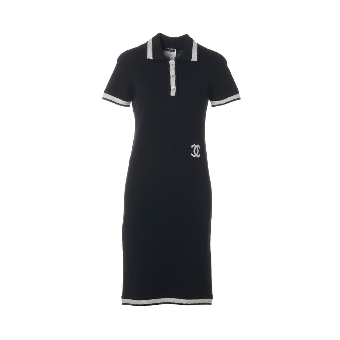 Chanel Coco Mark 04A Cashmere Knit: Chanel Coco Mark 04A Cashmere Knit dress 38 Ladies Black x White P24393V01664 Condition: Pre-owned Brand: Chanel Size(CM)EU 38. Color:Black x White. Production lineCoco Mark. Production features:There