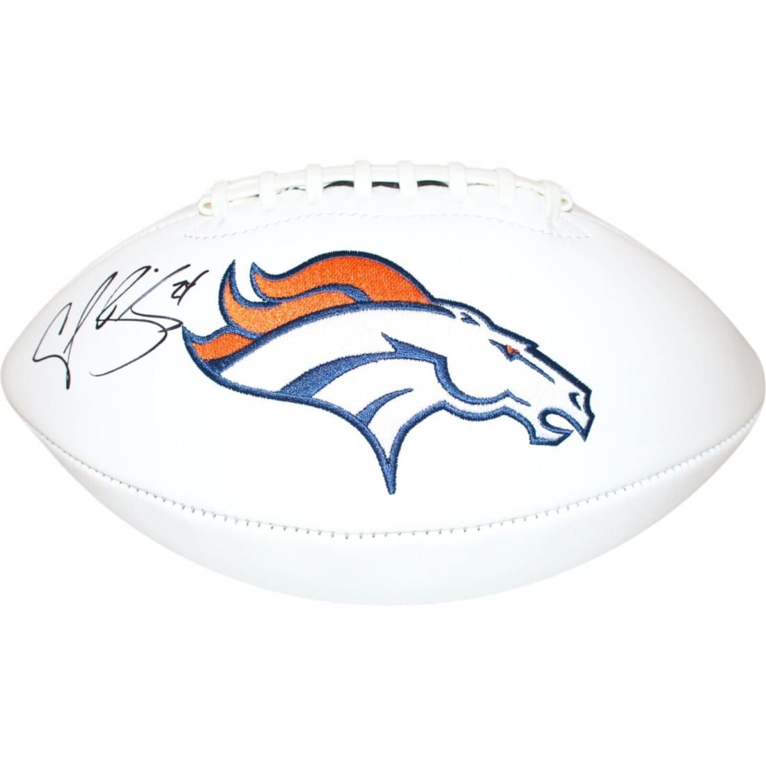 champ bailey autographed/signed denver broncos white (1 of 4)