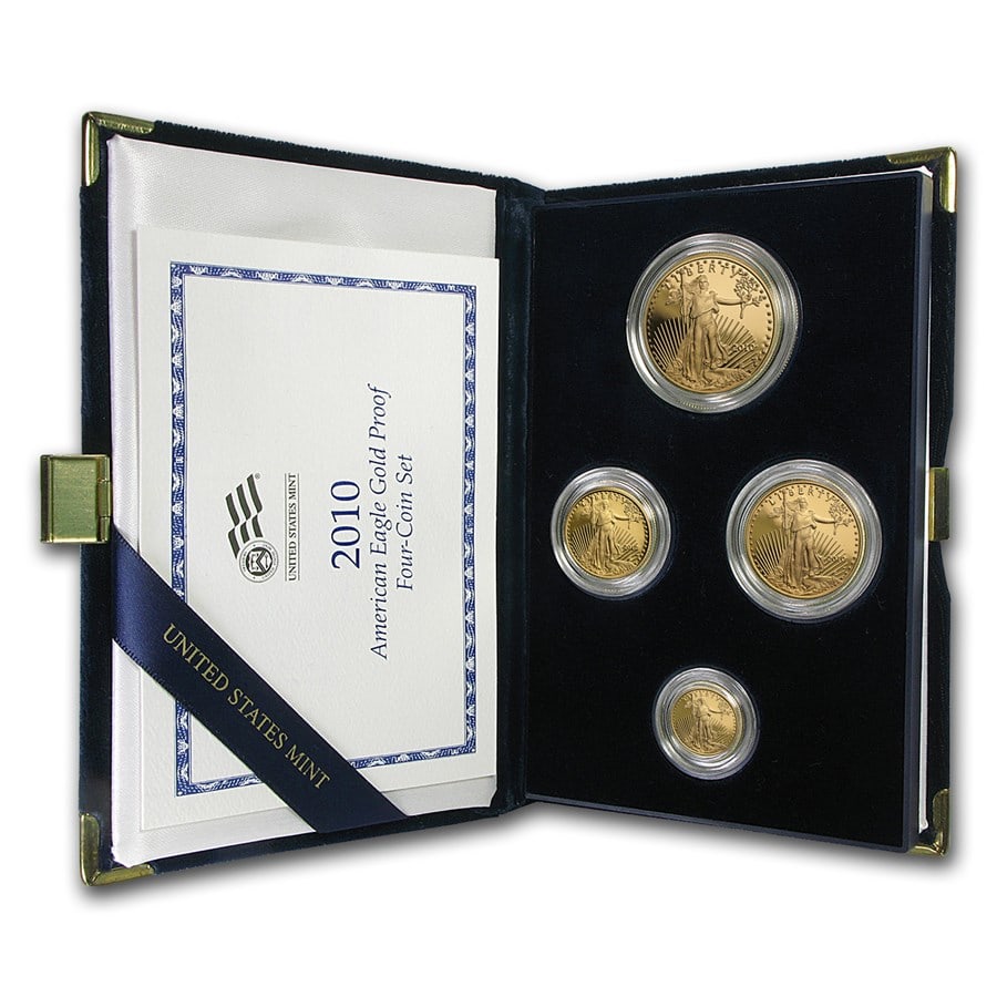 2010-W 4-Coin Proof American Gold Eagle (1 of 5)
