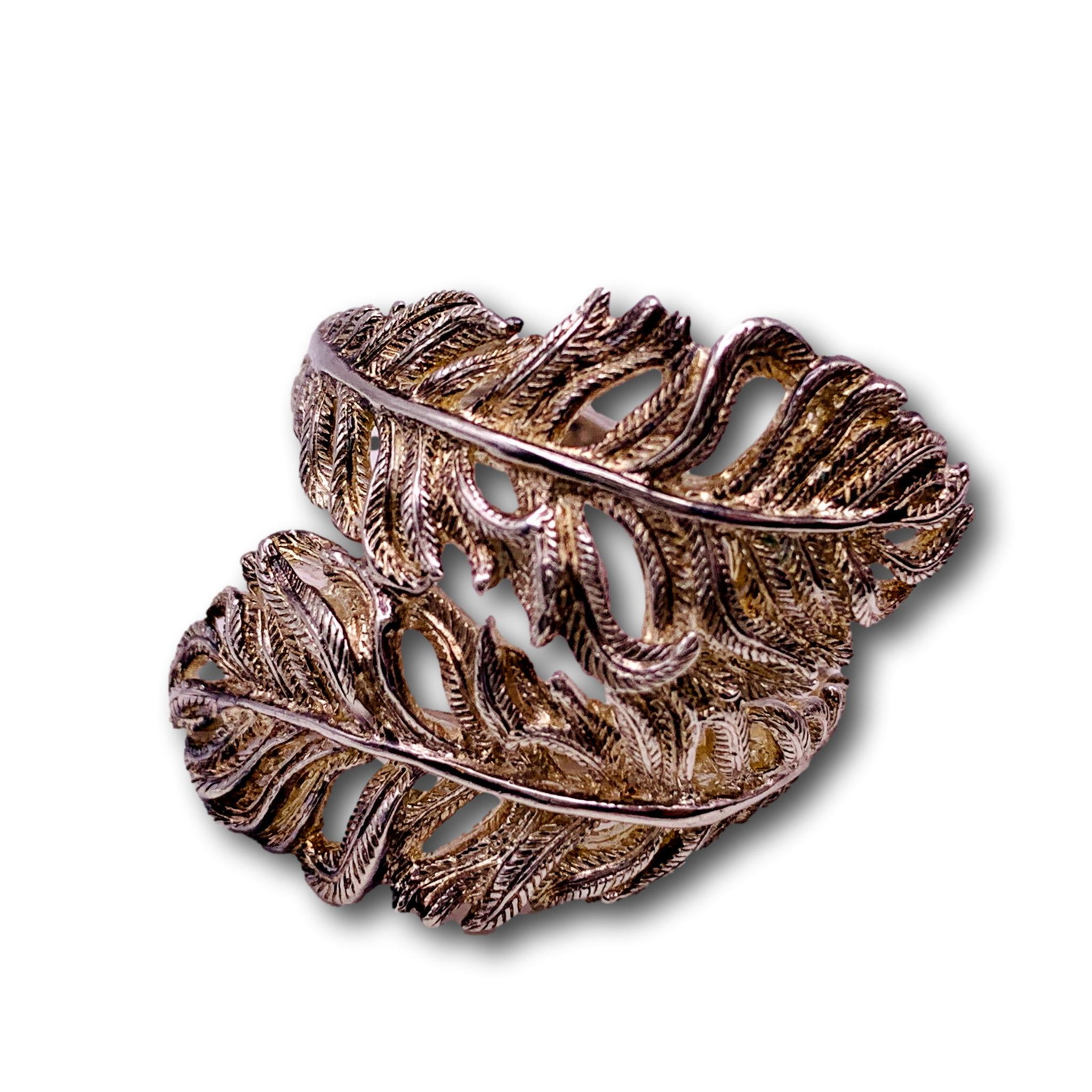 Thomas Sabo Designed Signed Sterling Silver Feather Ring (1 of 3)