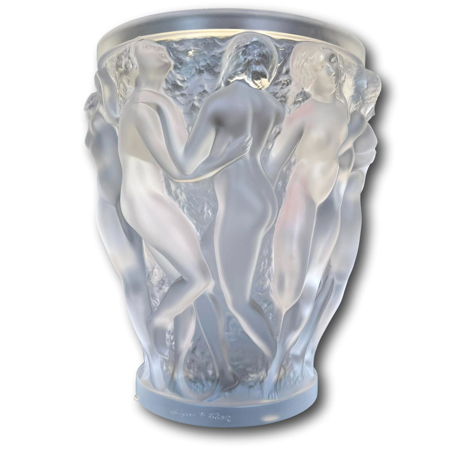 Lalique Bacchantes Large Crystal Vase (1 of 12)