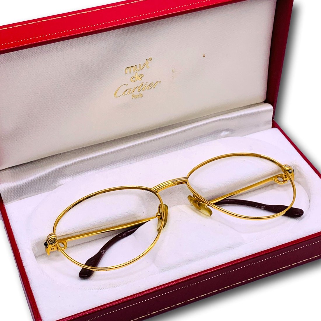 Cartier 1988 Vintage Gold Plated Eyeglass Frames (1 of 12)