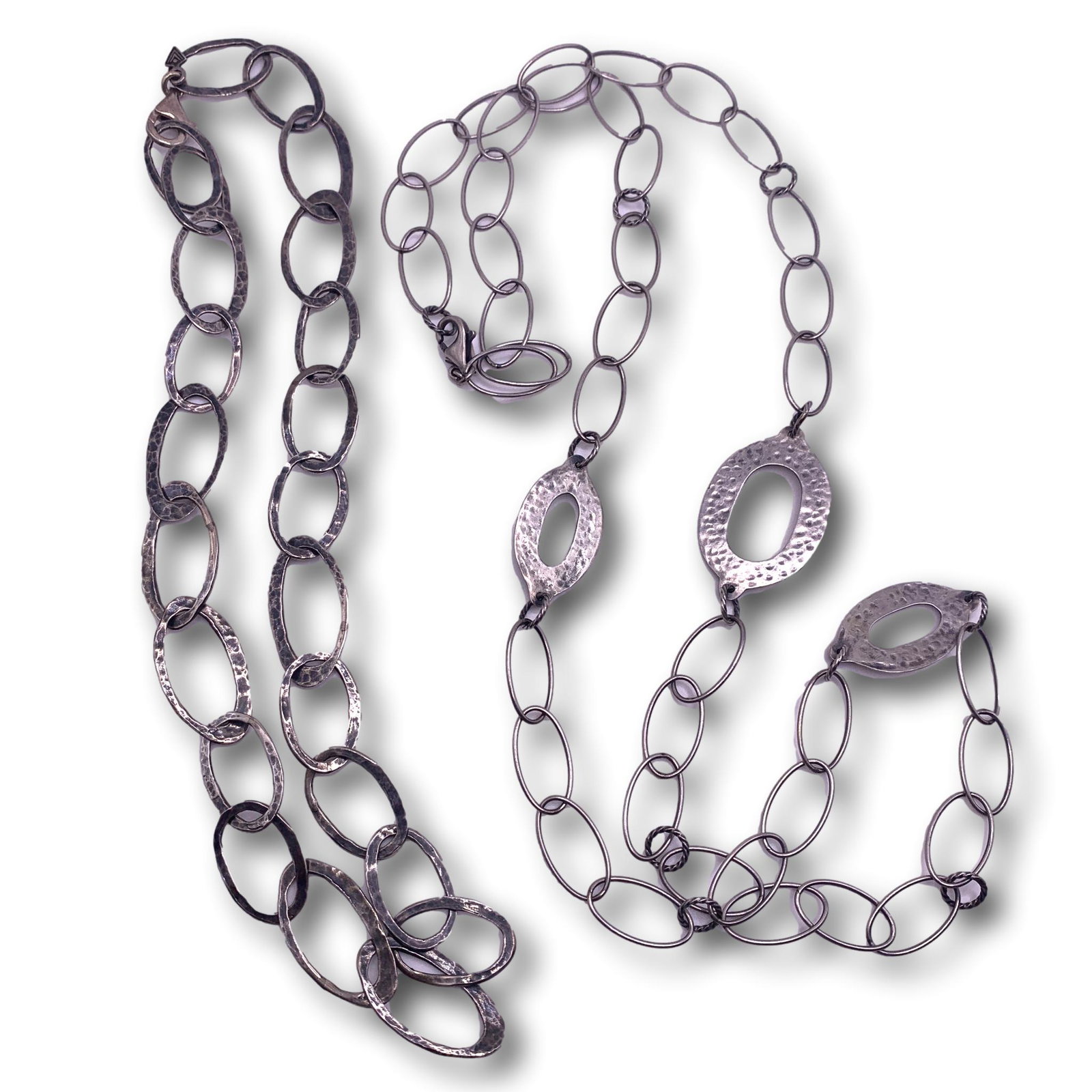 Pair of Silpada Sterling Silver Modernist Necklaces (1 of 5)