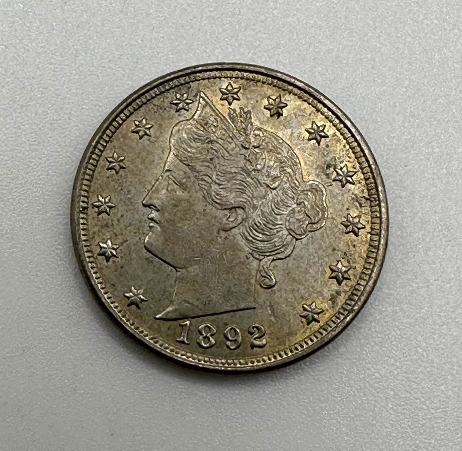 1892 Liberty Head Five Cent Piece (1 of 3)