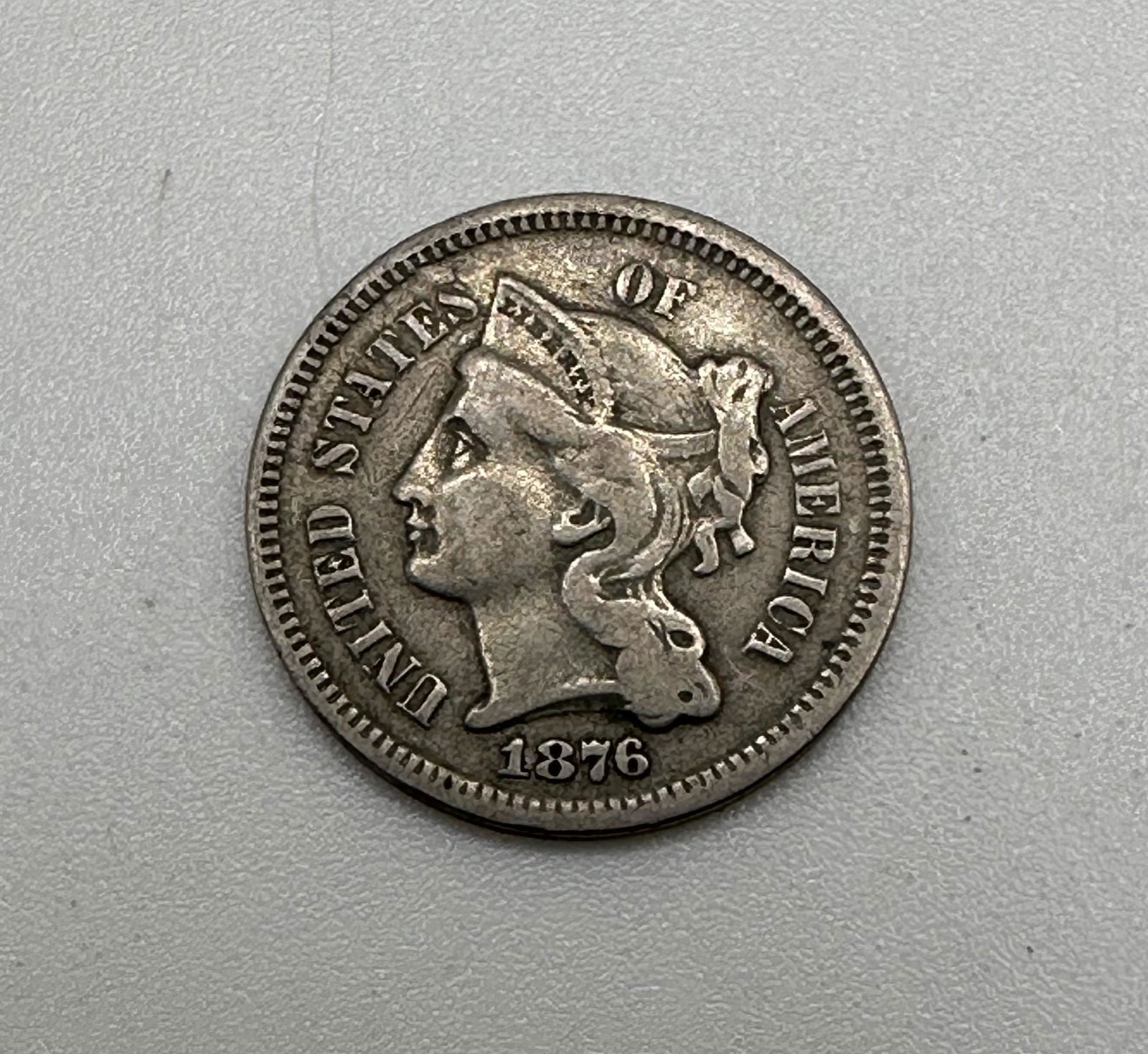 1876 Three Cent Nickel (1 of 3)