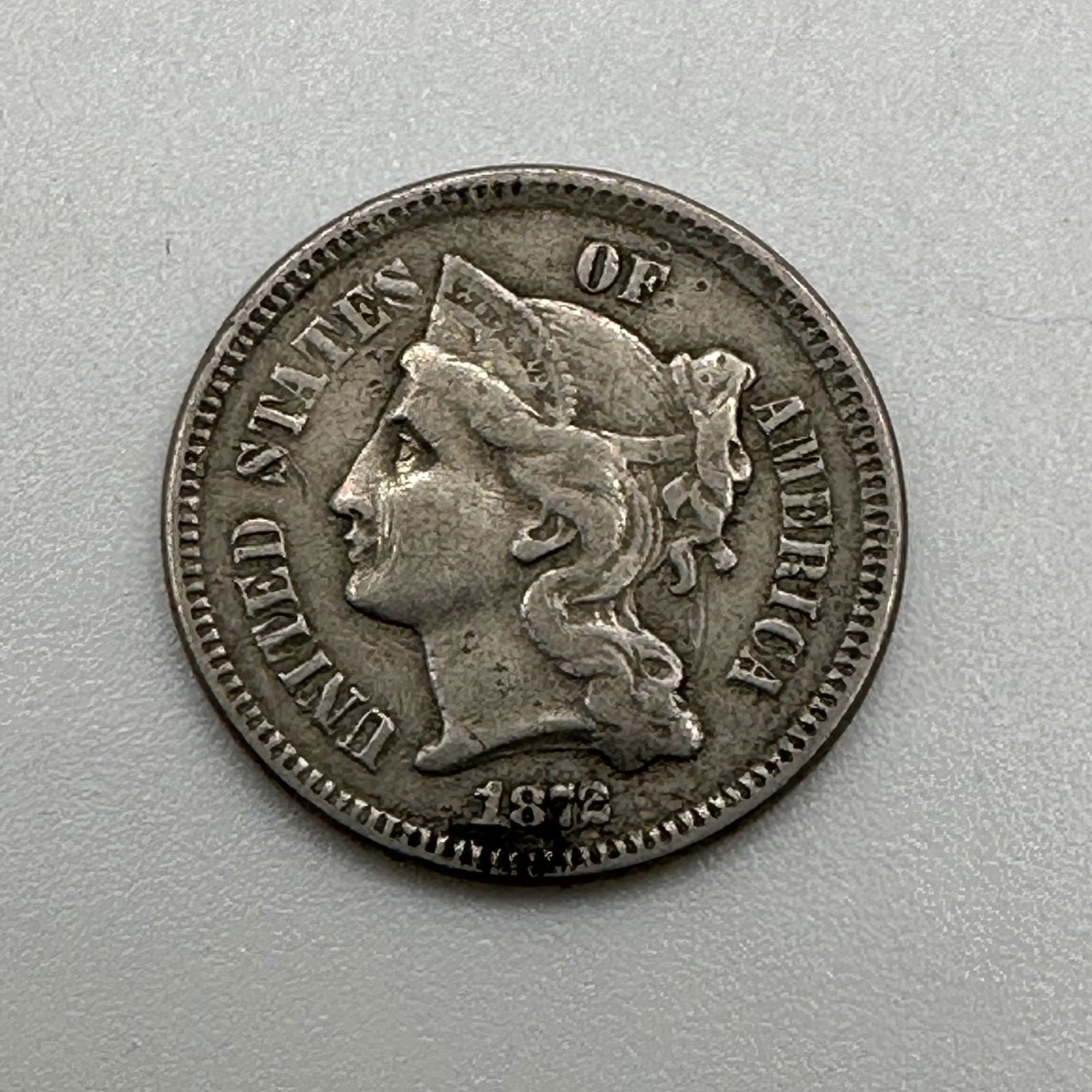 1872 Three Cent Nickel (1 of 2)