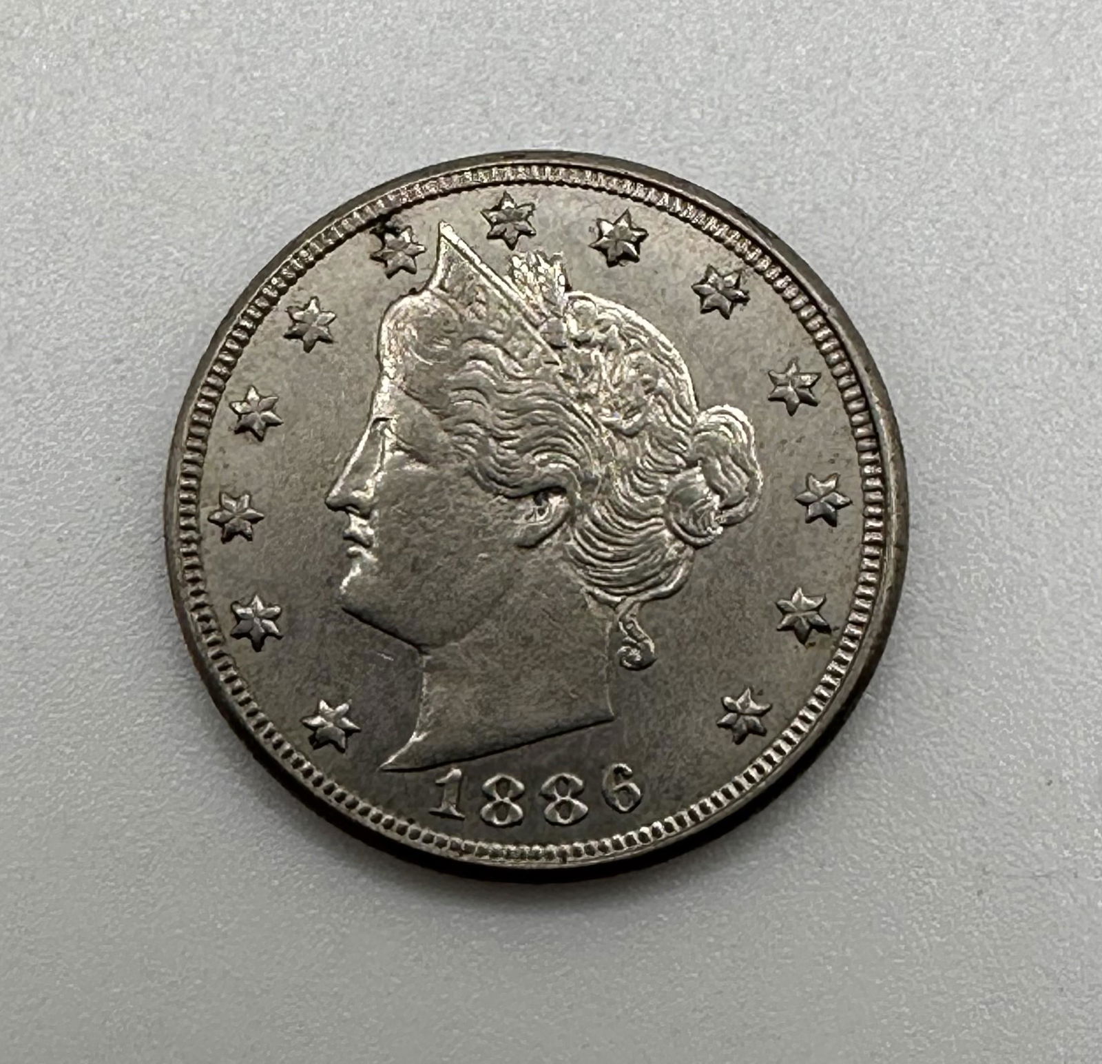 1886 Liberty Head Five Cent Piece (1 of 2)