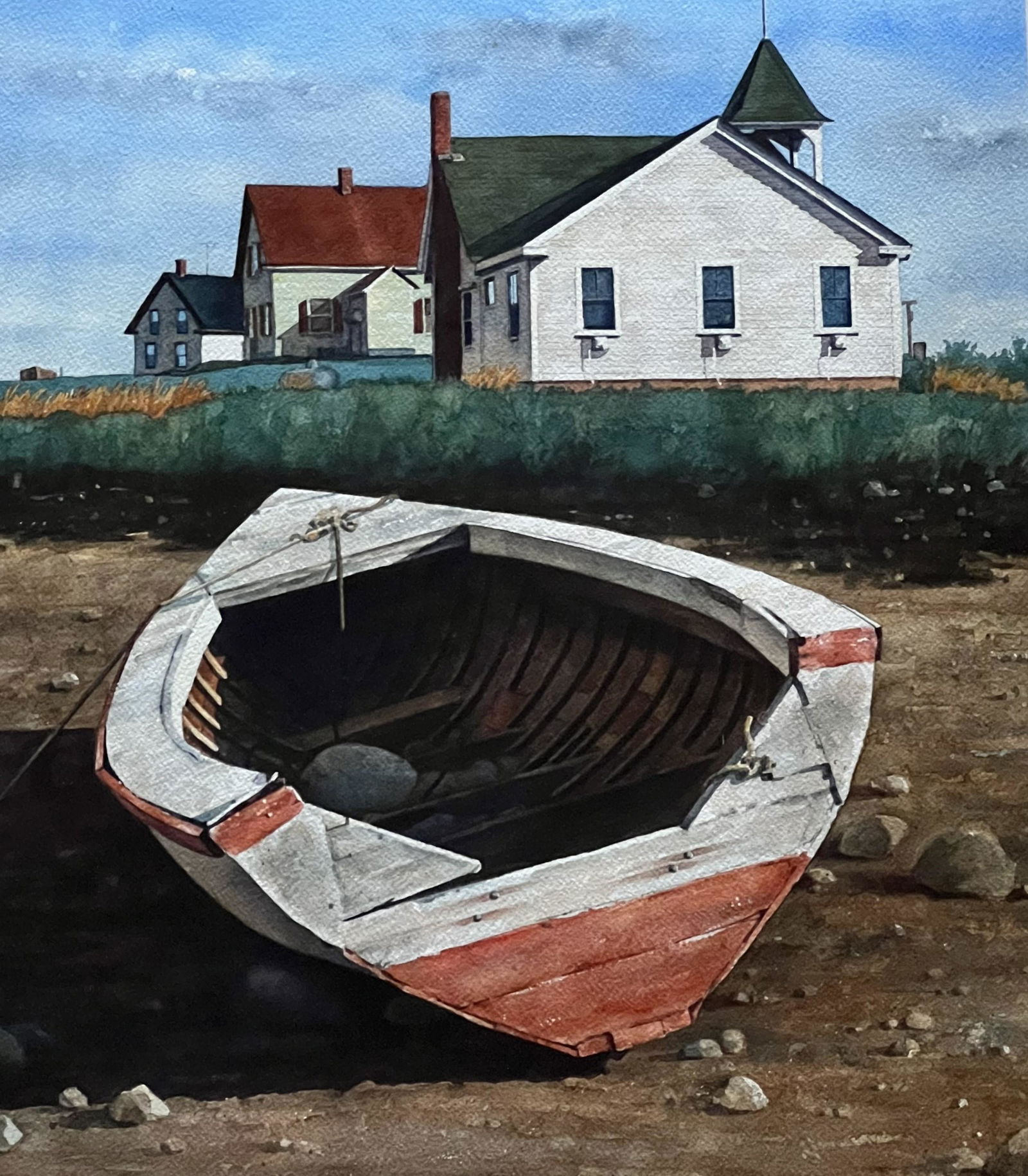 Donald Robinson Original Watercolor Beal's Island off Jonesport Maine (1 of 7)