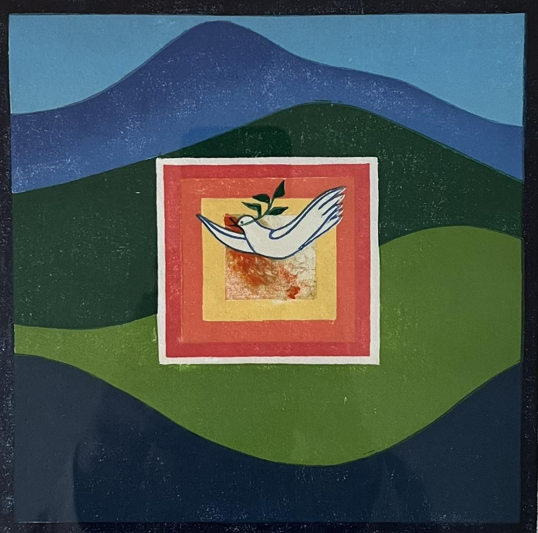 Sabra Field Original Signed Woodblock Print - Hope (1 of 7)