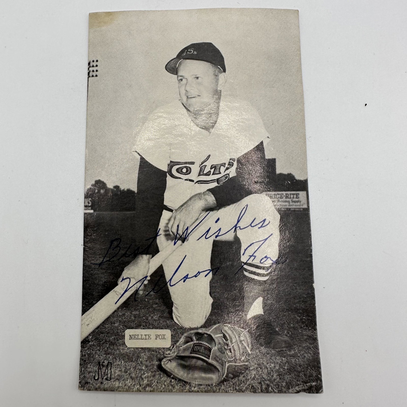 Signed Nelson Nellie Fox Post Card (1 of 5)
