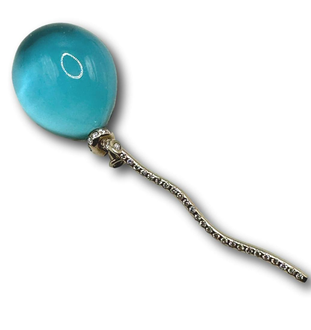 Vhermier 18K White Gold and Diamond Balloon Brooch (1 of 4)