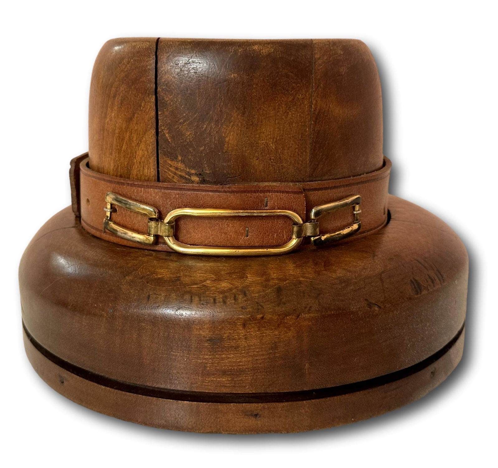 Antique Solid Wood Embellished Hat Form #1 (1 of 9)