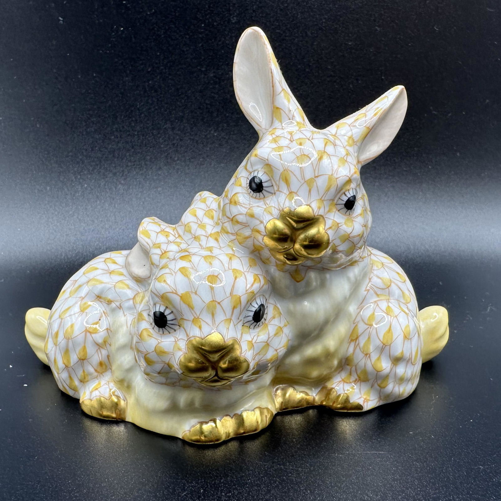 Herend First Edition Bunny Rabbits Figurine (1 of 6)