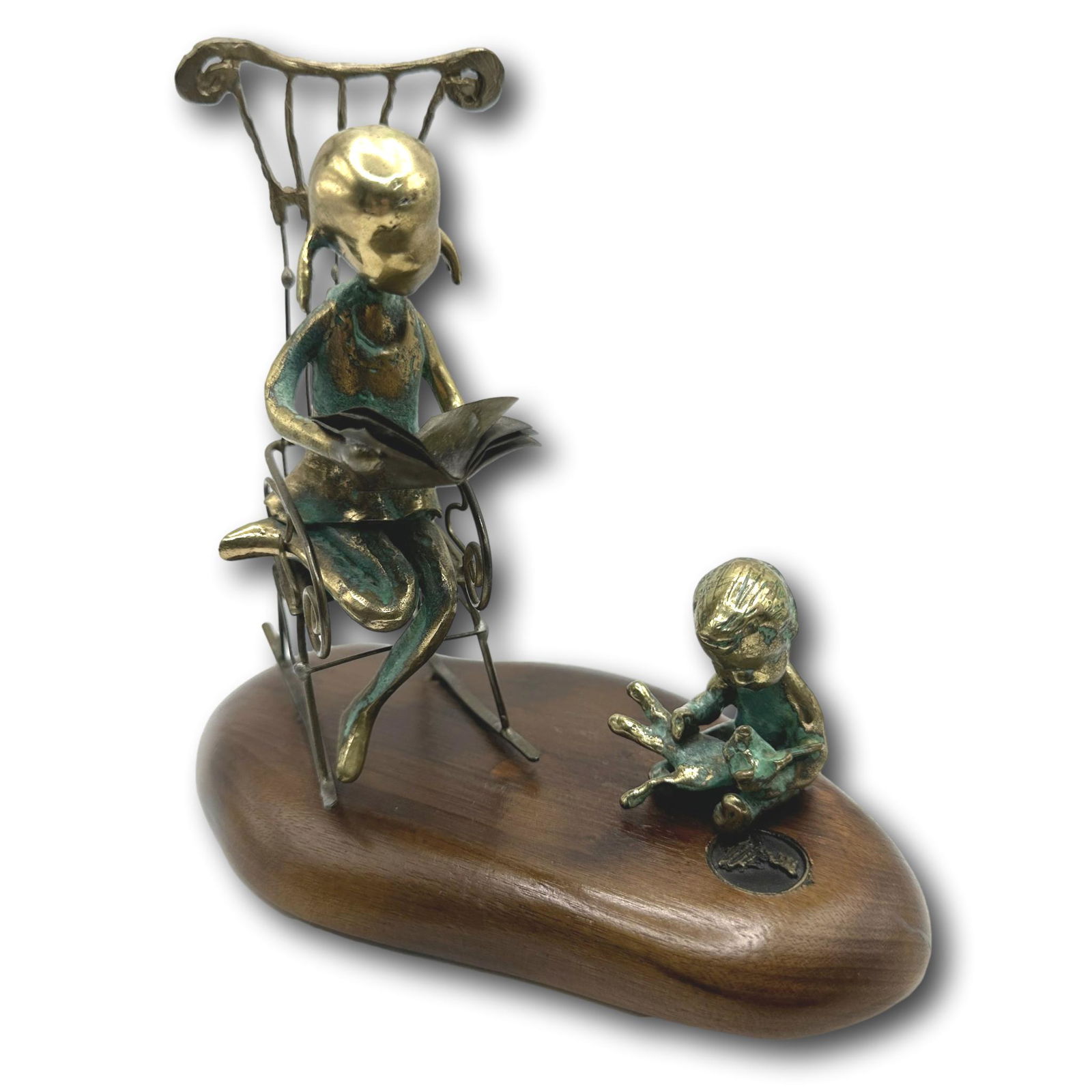 Malcolm Moran Metal Sculpture 1972 - Reading Time (1 of 7)