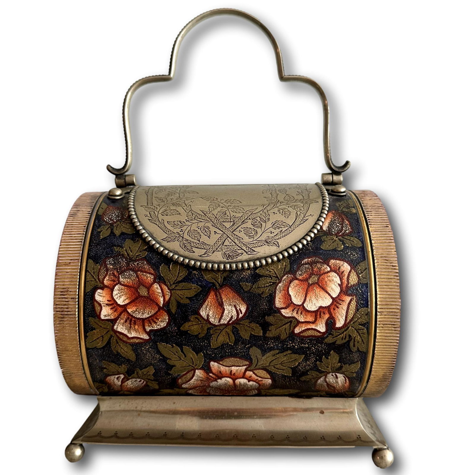 Victorian Biscuit Barrel 1868-1898 Taylor Tunnicliffe & Co. (1 of 10)