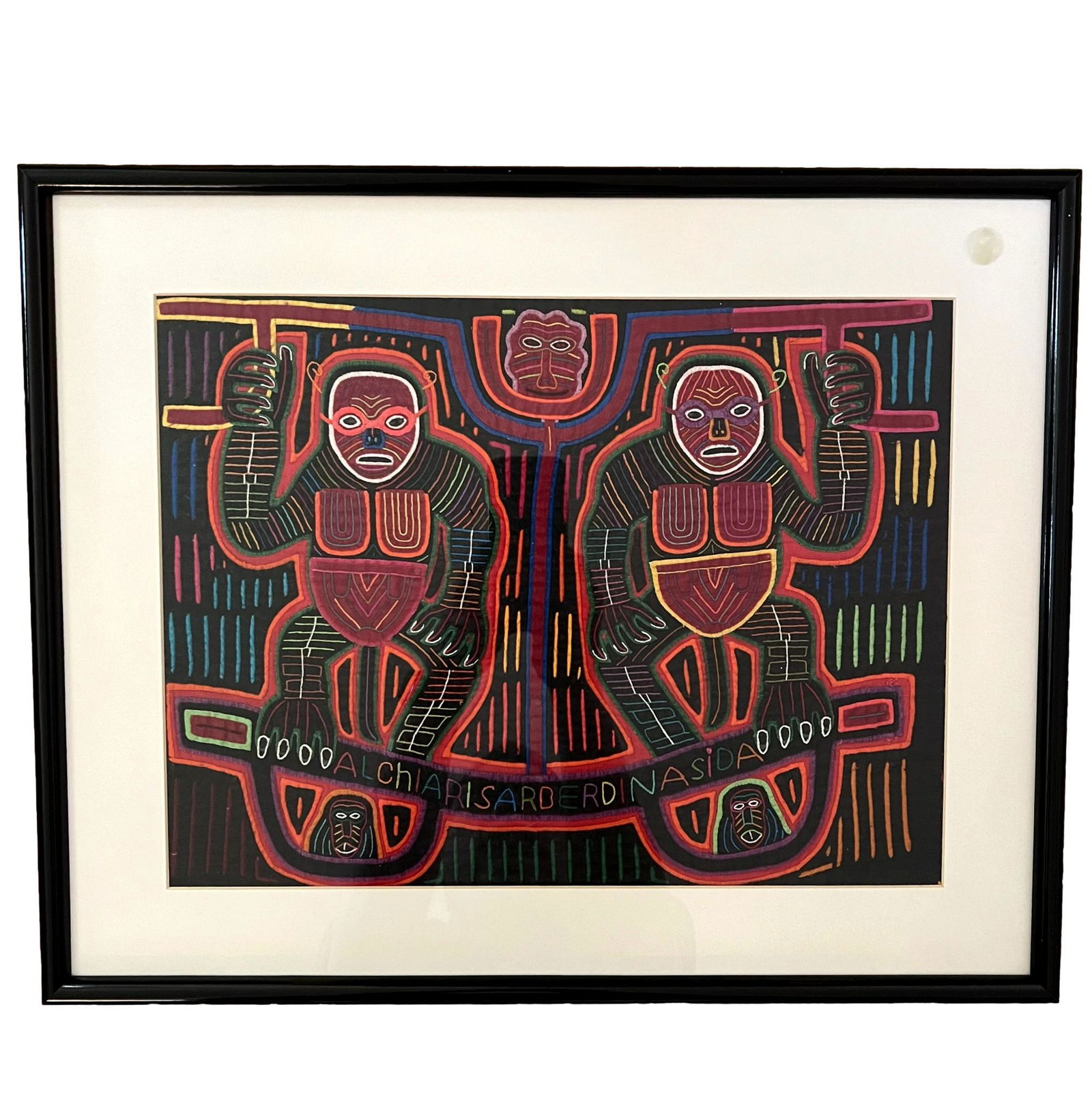 Vintage Framed Textile Art (1 of 8)