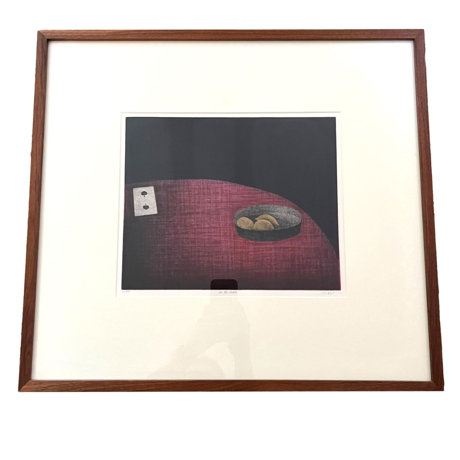 Tomoe Yokoi Signed & Numbered Mezzotint "On the Table" (1 of 9)