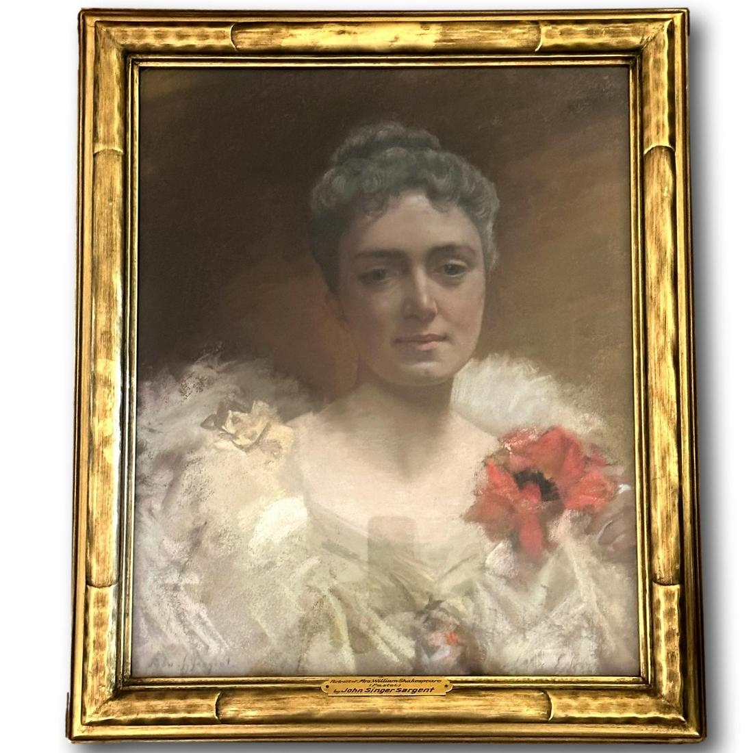 Pastel Portrait of Mrs. William Shakespeare after John Singer Sargent (1 of 11)