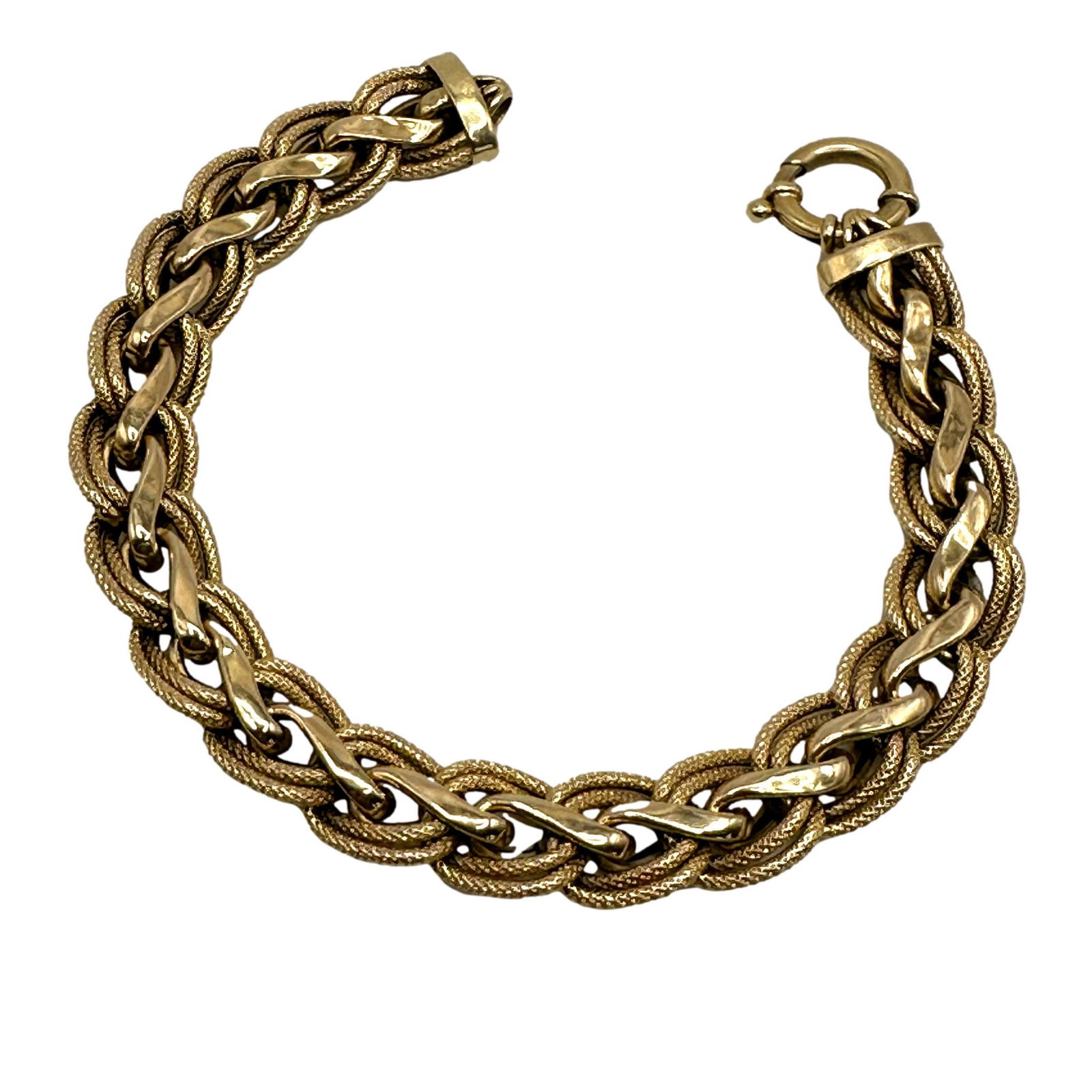 Italian 14K Gold Chain Bracelet (1 of 8)