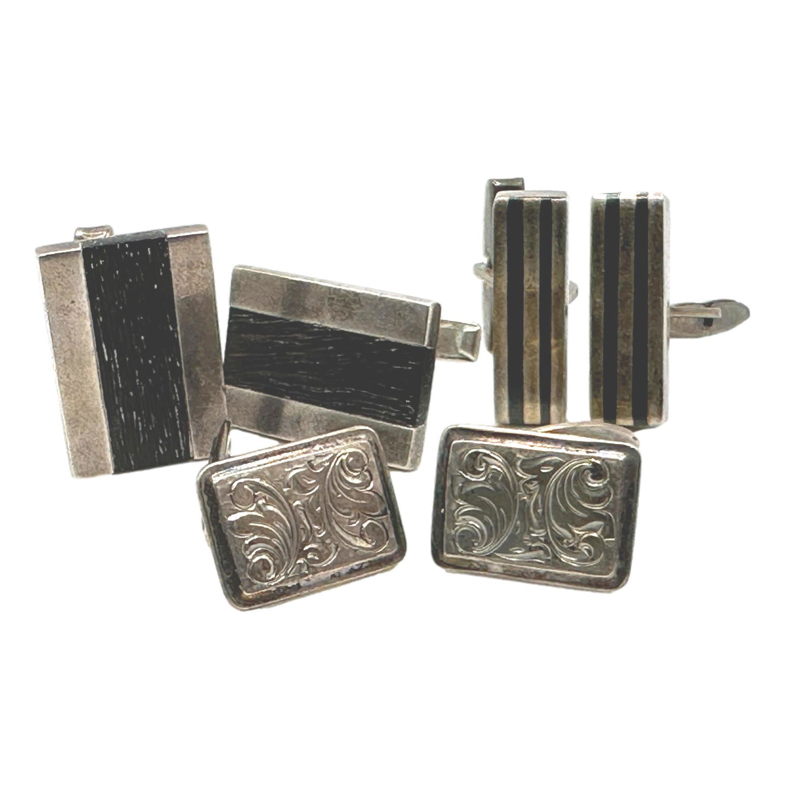 Vintage Mid Century Sterling Cufflinks (1 of 11)