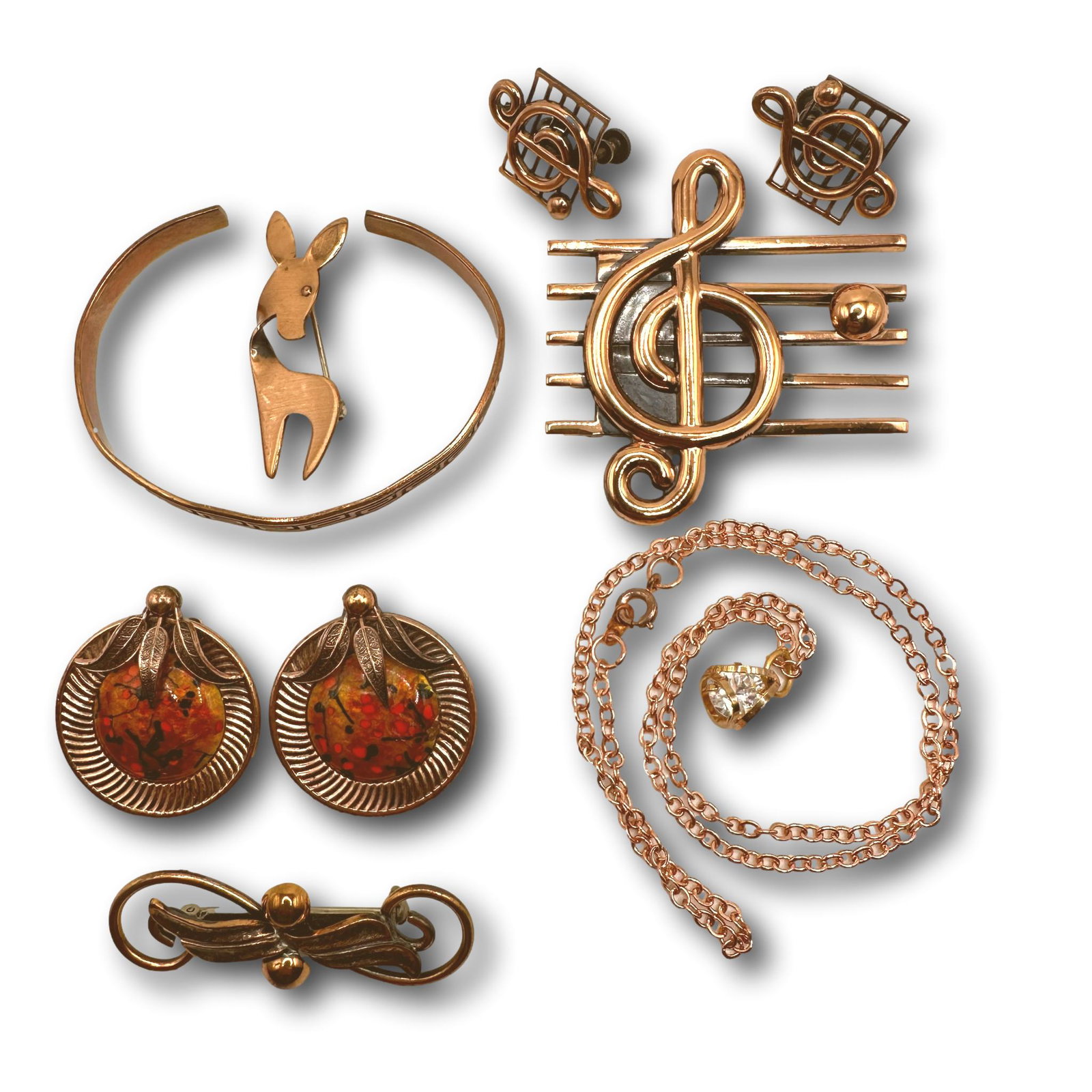 Vintage Matisse Renoir Book Piece, Orb & Others Copper Jewelry: Matisse Renoir clip earrings on page 136 of "Copper Art Jewelry". PICKUP AND SHIPPING Local pickup is available in Glenview, IL by appointment. The address will be provided on your invoice at checkout