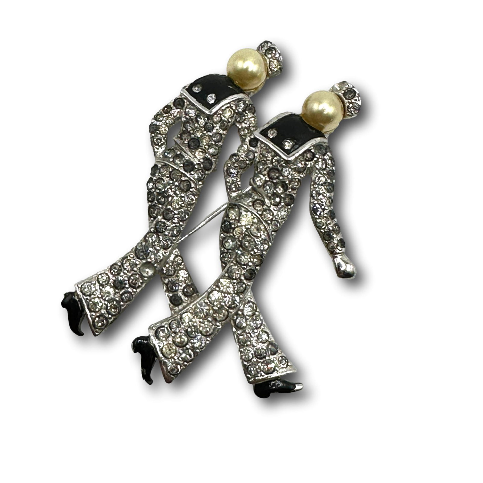 Collectible Boucher Pin Book Piece: Listed in "Fun Jewelry" by Nancy Schiffer. PICKUP AND SHIPPING Local pickup is available in Glenview, IL by appointment. The address will be provided on your invoice at checkout. In-House shipping is 