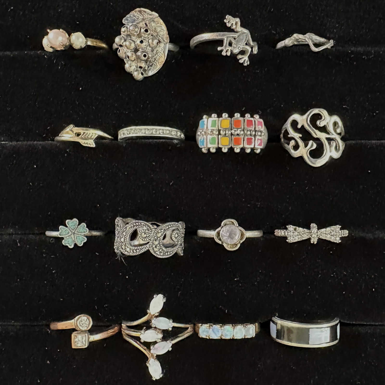 Small to Medium Ring Selection Mostly Sterling Silver (1 of 4)