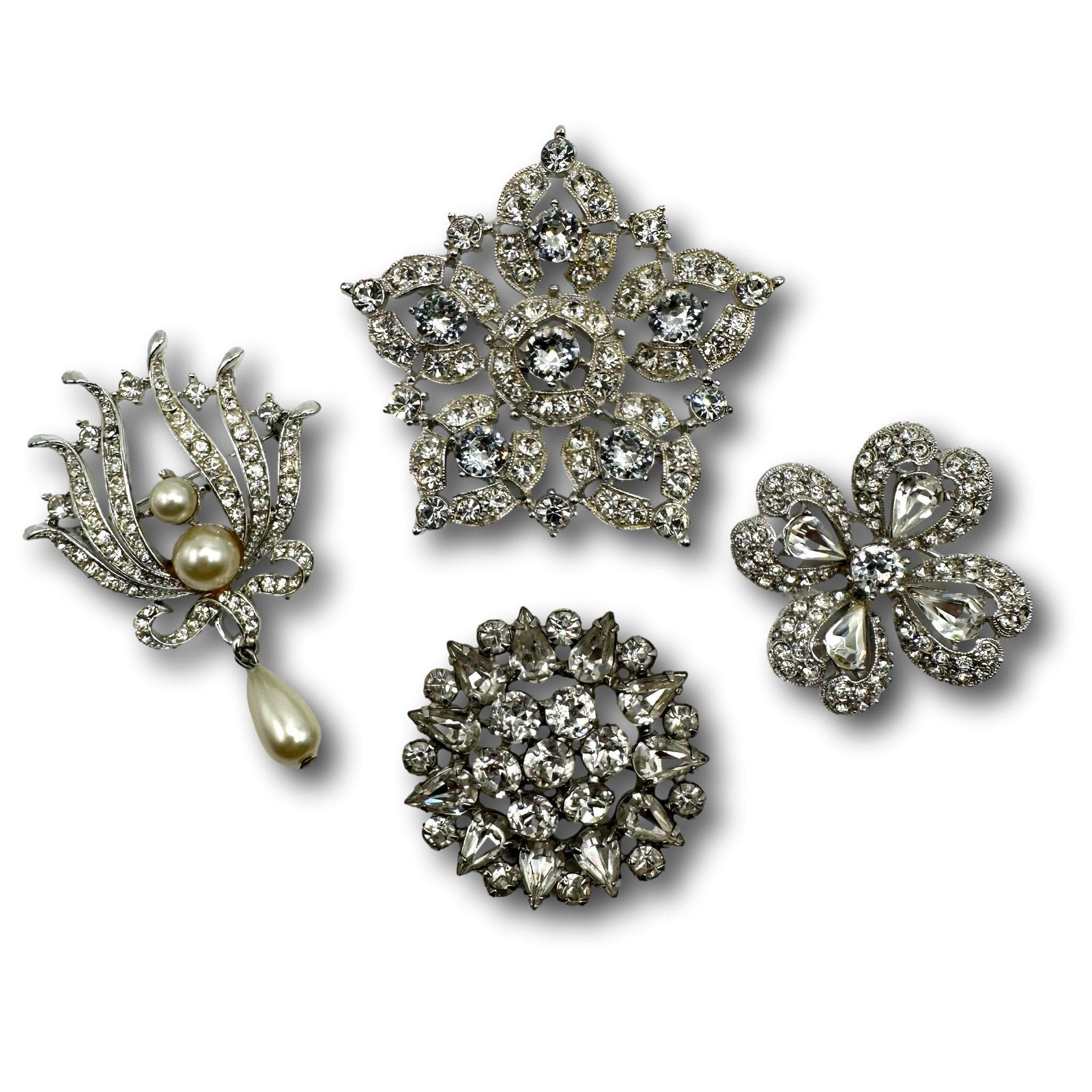 Bogoff, Lisner & Weiss Vintage Rhinestone Brooches (1 of 8)