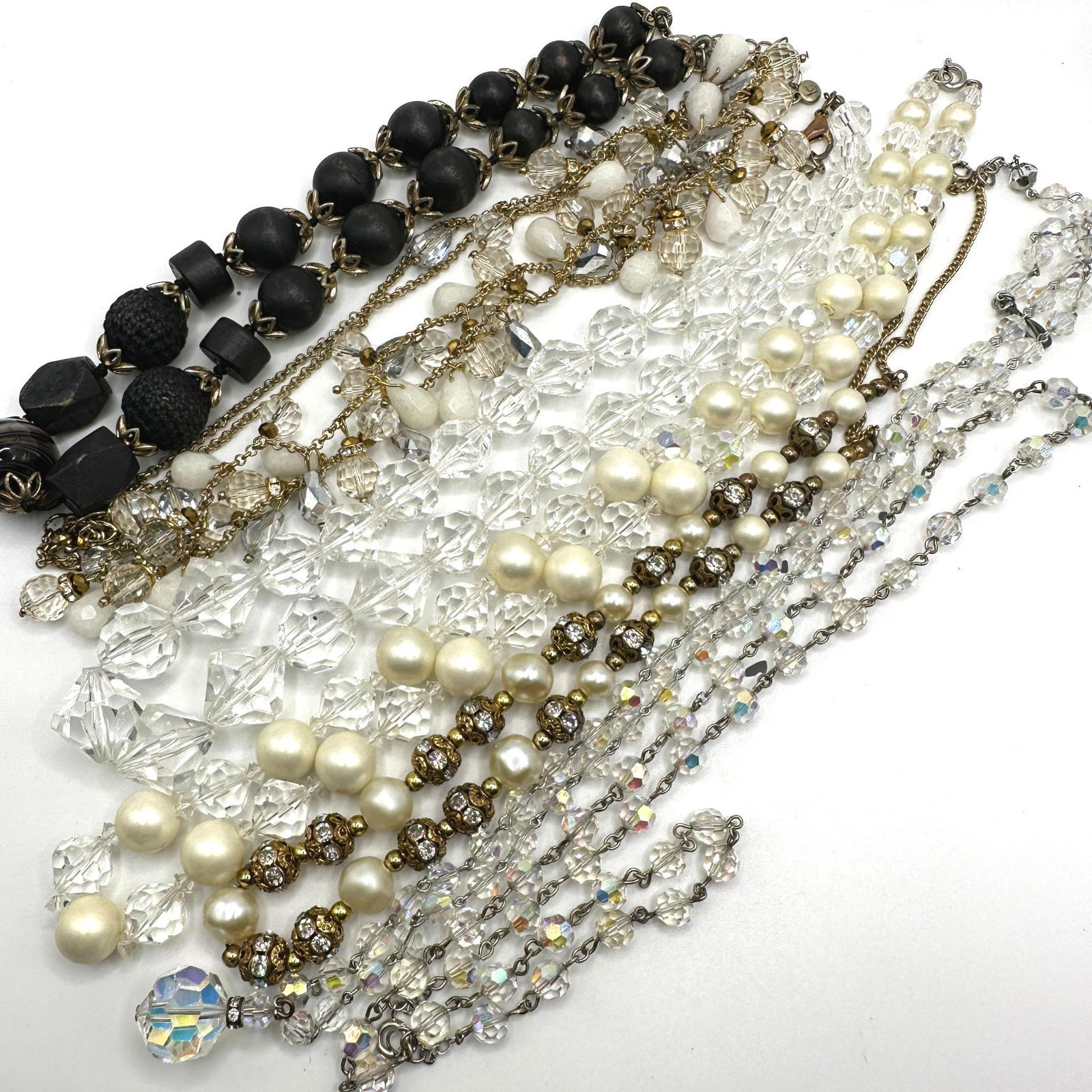 Nice Assortment of Crystal and Beaded Vintage Necklaces (1 of 4)