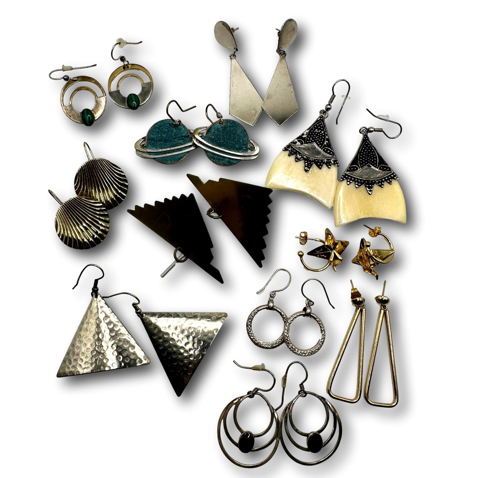 Far Out Earring Lot Including Sterling and Gold Filled (1 of 8)