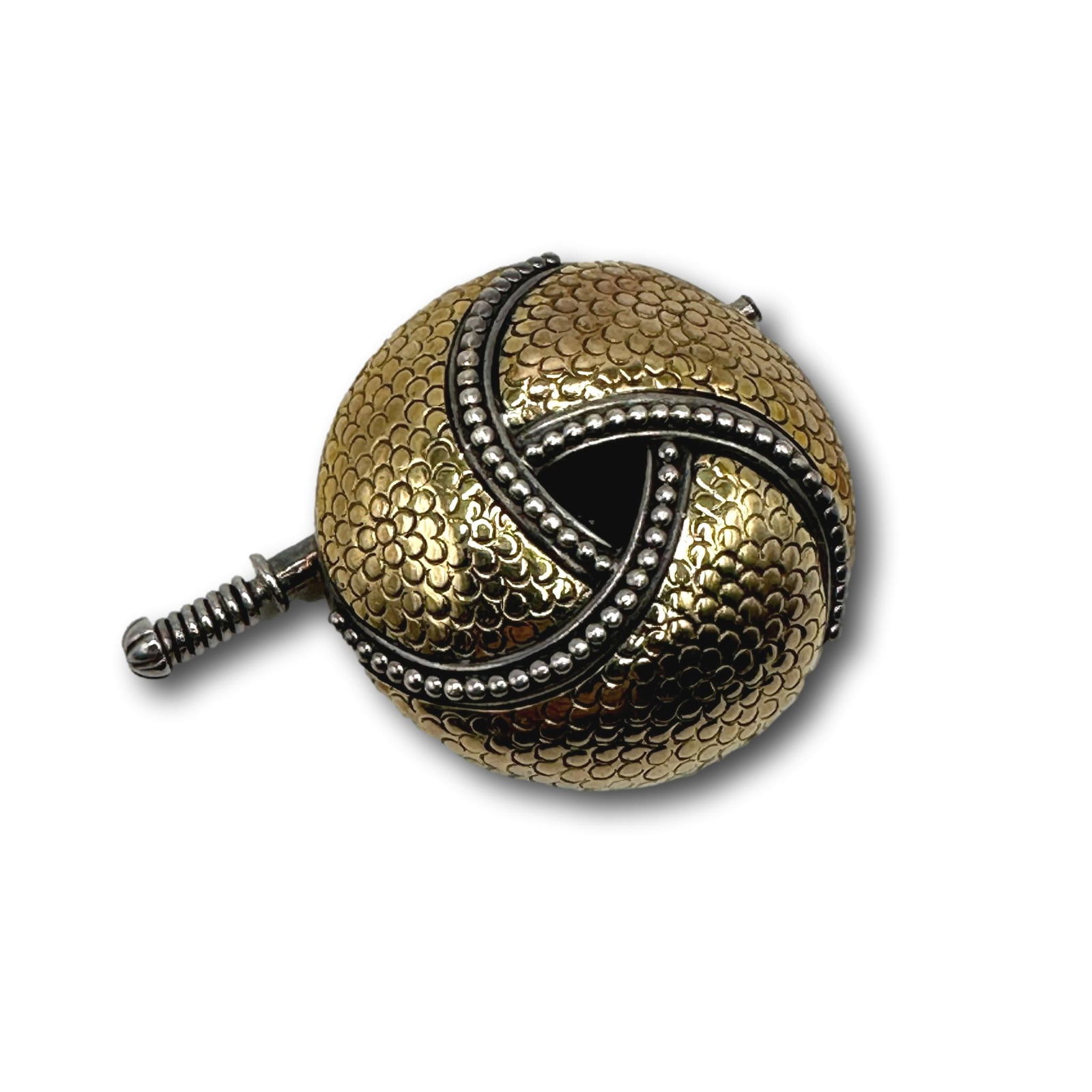 John Hardy Sterling Silver & Gold Brooch Pin: PICKUP AND SHIPPING Local pickup is available in Glenview, IL by appointment. The address will be provided on your invoice at checkout. In-House shipping is available for this lot at a flat rate via U